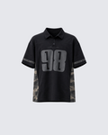 Number Print Polo T-Shirt