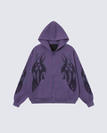 Rhinestone Flame Graphic Hoodie