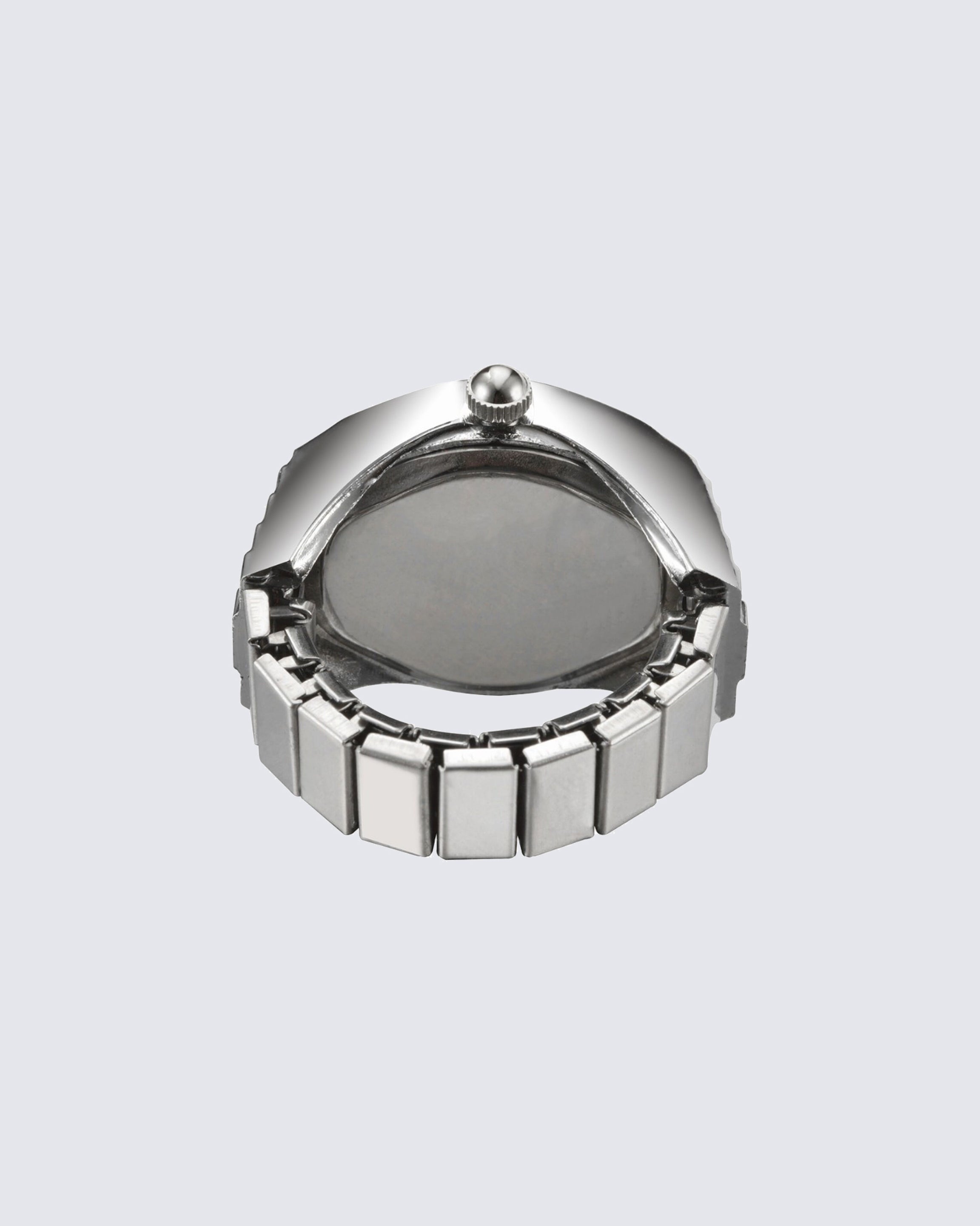 Punk-Inspired Quartz Watch Ring