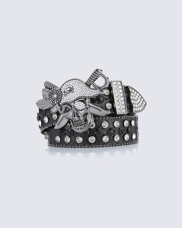 Studded Skull Hardware Belt