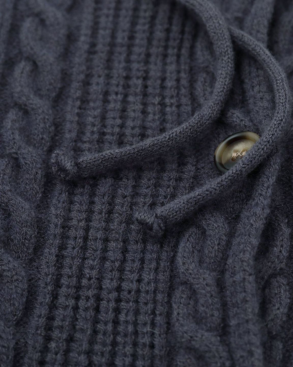 Unisex Drawstring Hooded Casual Knit Sweater