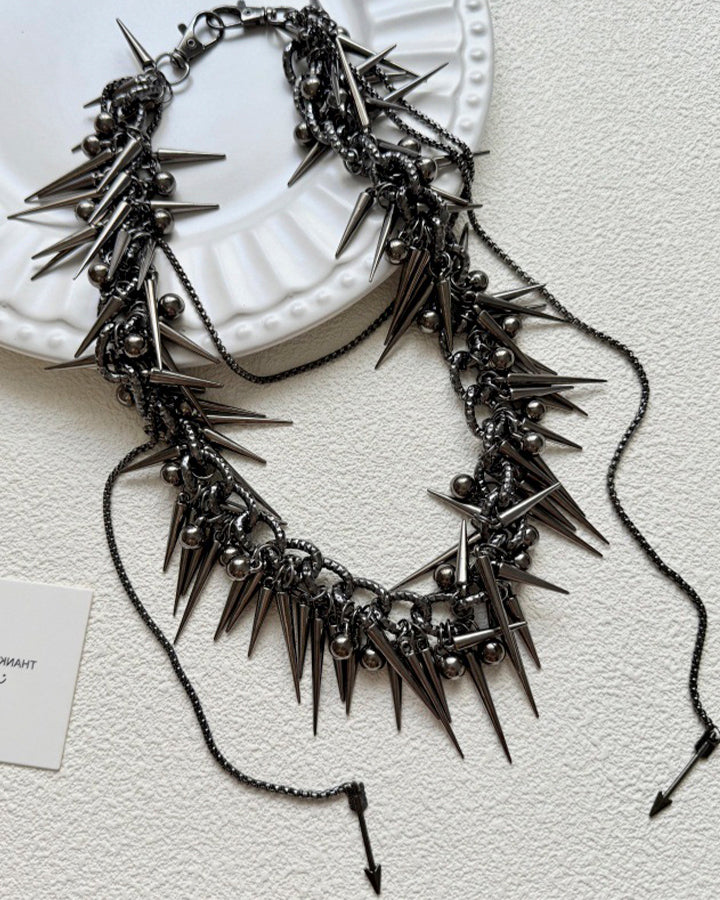 Punk Hip-Hop Spike Metal Chain