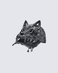 Dark Gothic Horn Skull Baseball Cap