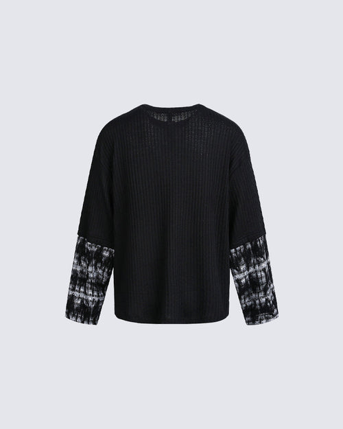 2026 Vintage Ribbed Texture Sweatshirt