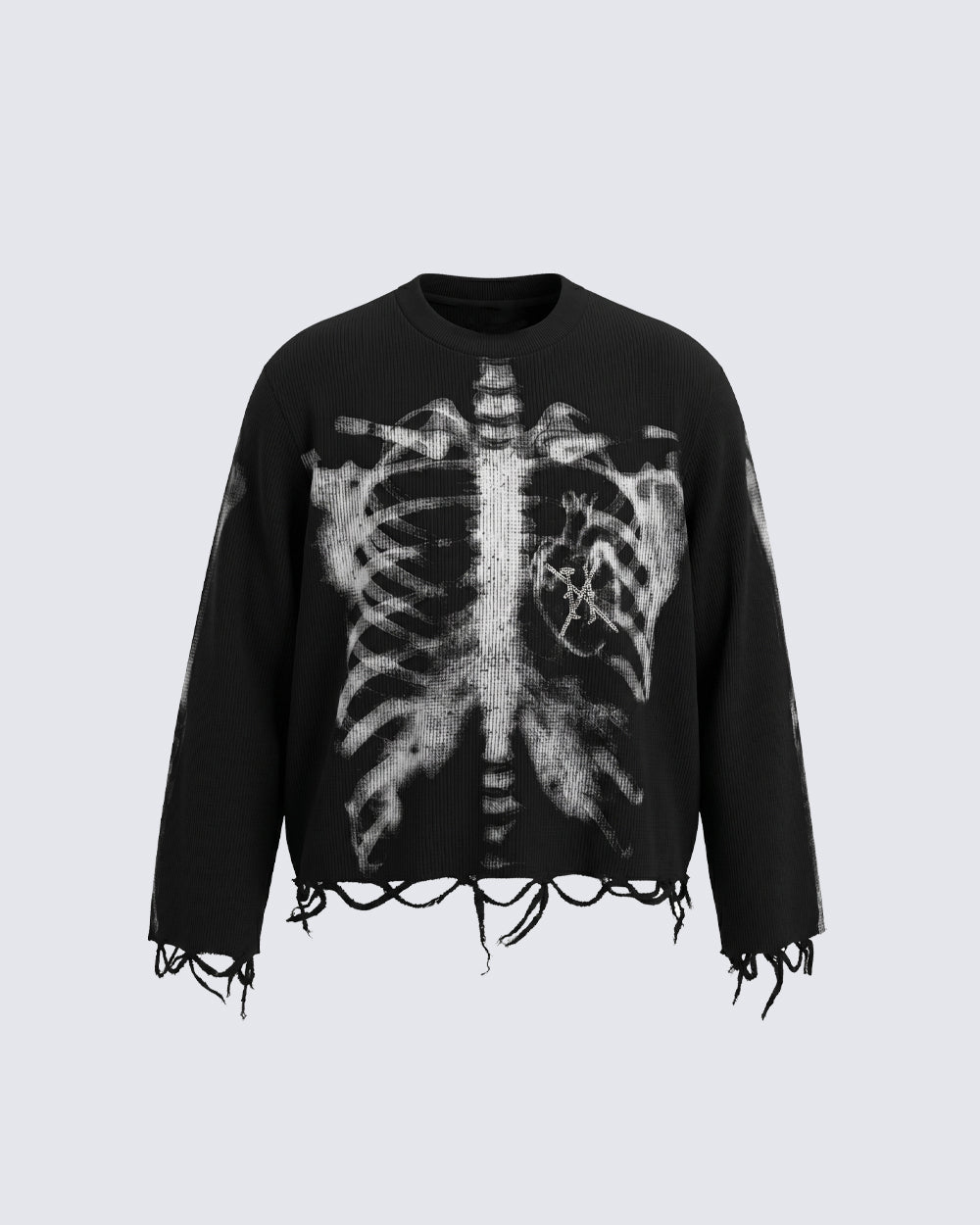 American High Street Dark Skeleton Long Sleeve T-Shirt