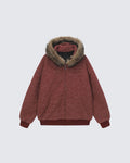 High-Street Striped Loose Hooded Sweatshirt
