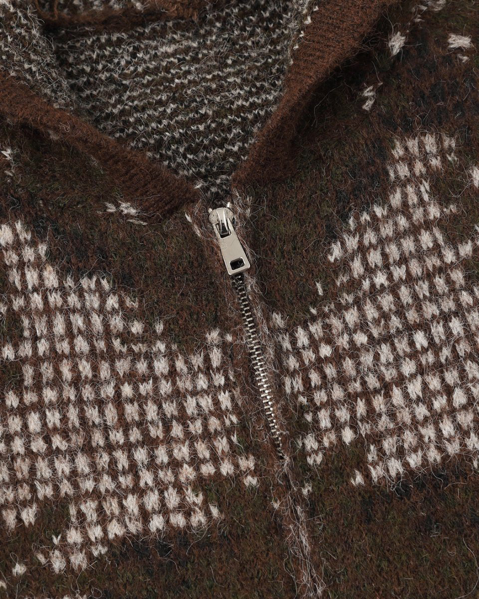 Unisex Creative Design Hooded Knit Sweater