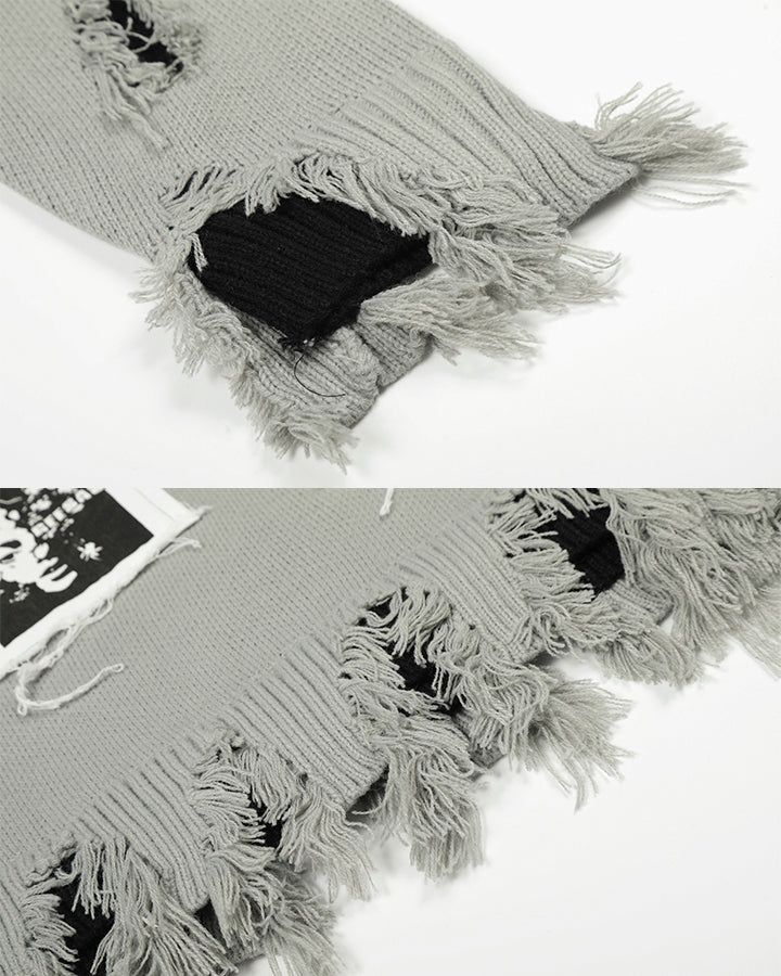 Heavy Design Statement Knit Sweater