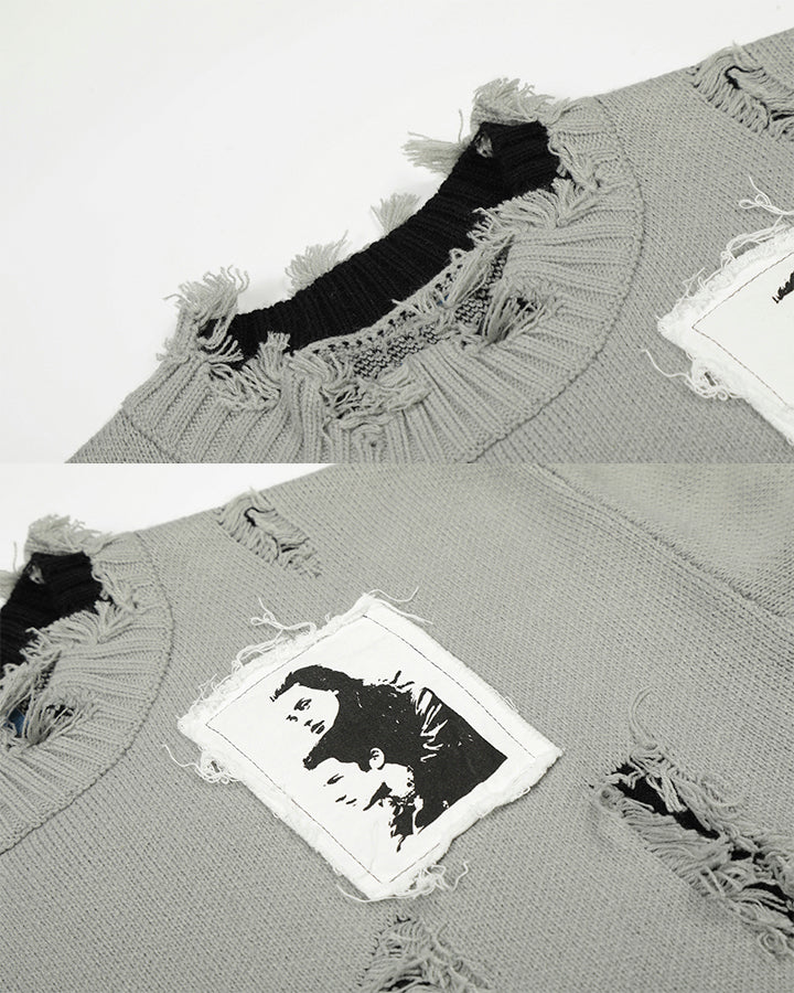 Heavy Design Statement Knit Sweater