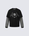 American Vintage Layered Long Sleeve T-Shirt