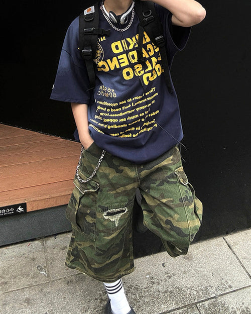 American Street Style Graphic Print T-Shirt