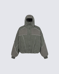 Deconstructed Patchwork Hooded Jacket
