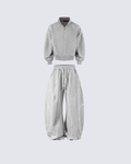 Curved-Panel Zip-Up Track Set